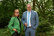 Sandra Pragmann und Landrat Marco Prietz © Landkreis Rotenburg (Wümme)